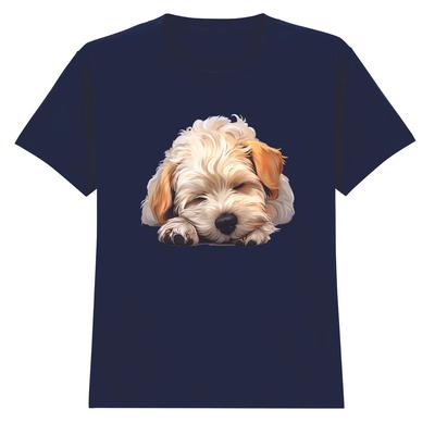 Sleeping Puppy Dogs Animals Kids T-Shirt Cute Childrens Tee