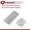 A ABSOPRO 36 Sets 12G Bicycle Spokes 101mm Bicycle Wheel