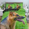 German Shepherd Duvet Cover King Queen 3D Lovely Dog Pattern Bedding Set For Kids Boys Girls Cute Pet Puppy Soft Comforter Cover