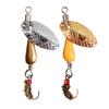 Rotating Spinner Spoon Fishing Lure Artificial Metal Sequins Bait 5.5Cm/2.7G Single Hook Wobblers Bass Trout Perch Pesca