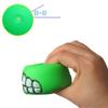 Squeaky Dog Toys for Aggressive Chewers Interactive Puppy Ball with Funny Teeth Design Durable Silicone Chew Toy for Small