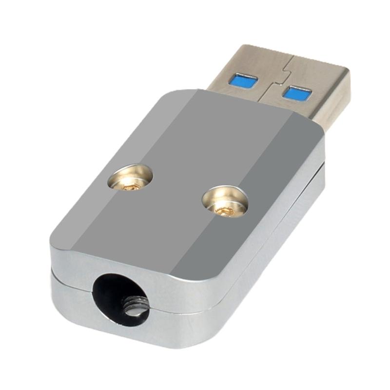 Aluminum Alloy USB3.0 Male Connectors USB3.0 DIY Plugs 6mm Hole for Creating and Repairing USB Cables and Devices