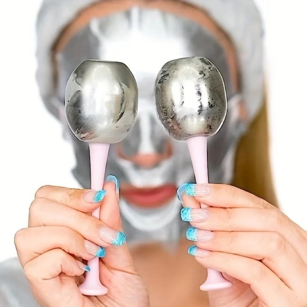 Stainless Steel Facial Ice Globes Puffiness Relief Cryo Facial Globes  Skin Therapy