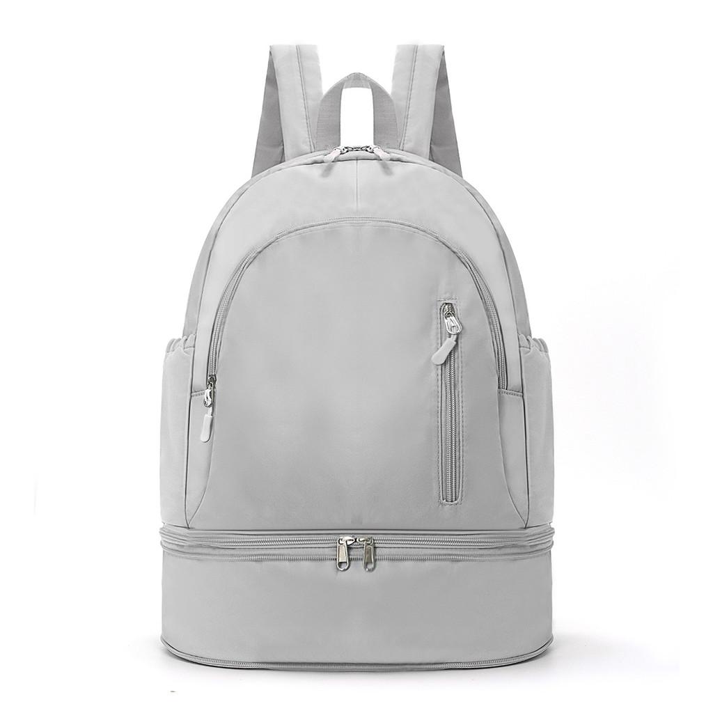 

Casual Travel Polyester Backpack With Adjustable Straps For Men And Women сірий колір