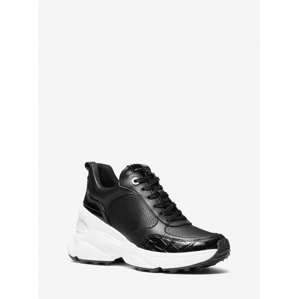 

Michael Kors Katrina Mix Media Sneaker 49f4kafs7l1 Black 6