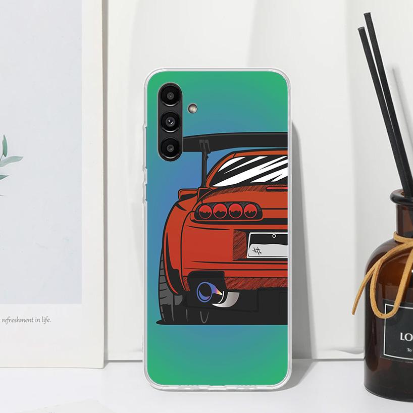 Japan JDM Sports Cars Comic Phone Case For Samsung Galaxy A17 A37 A57 A16 A26 A36 A56 A15 A25 A35 A55 A14 A24 A34 A54 A13 A23 A3