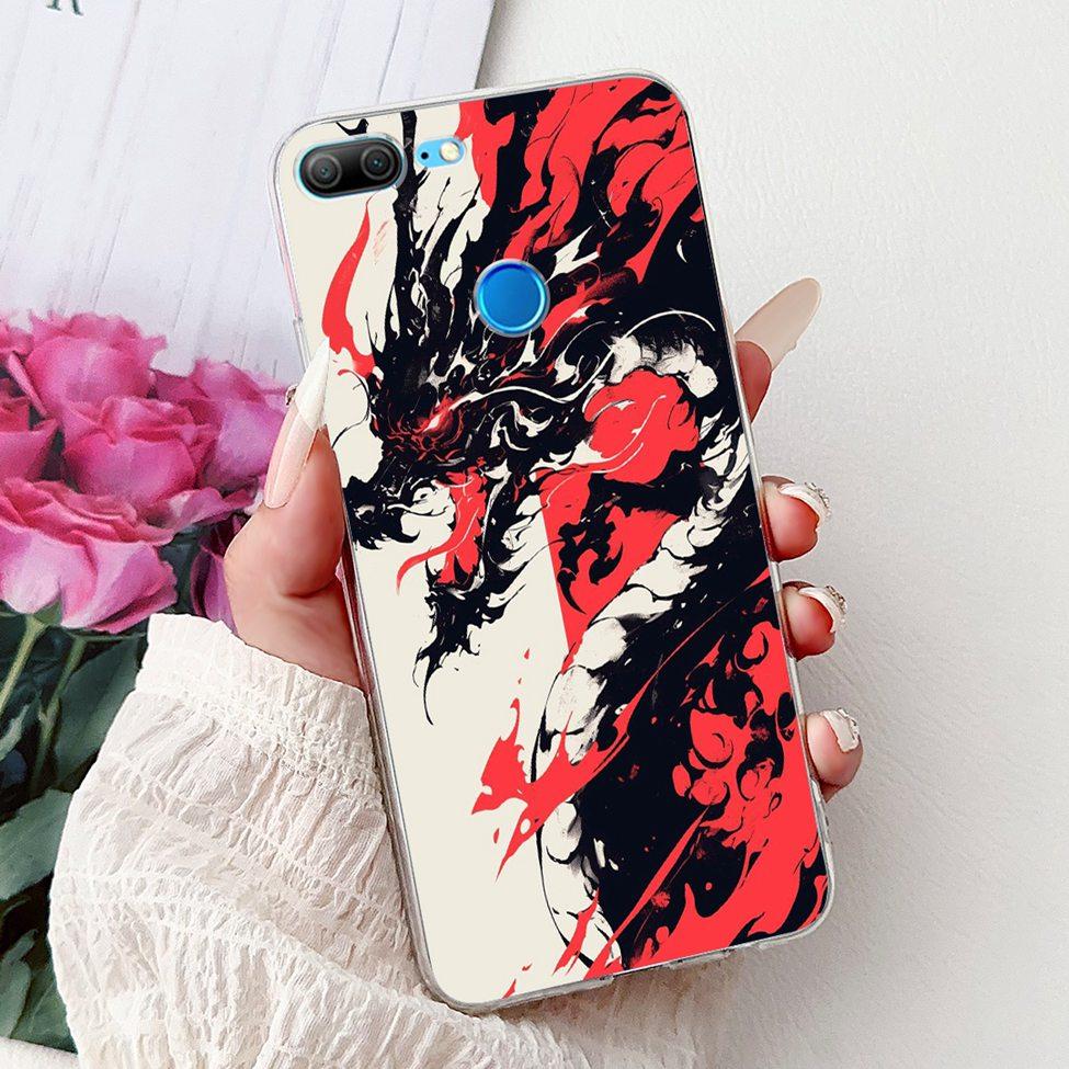Clear For Honor 9 Lite Case Cute Cat Fashion Flowers Funny Painted Back Cover For Honor 9Lite Phone Case LLD-L21 LLD-L31 LLD-L11
