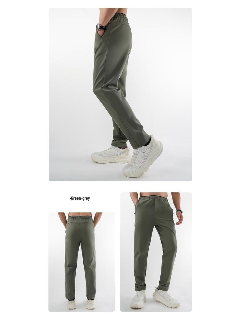 Di Jia Pánské Slim Fit Business Sportovní Kalhoty - Ležérní, S Manžetou, Trendy Outdoorové Oblečení