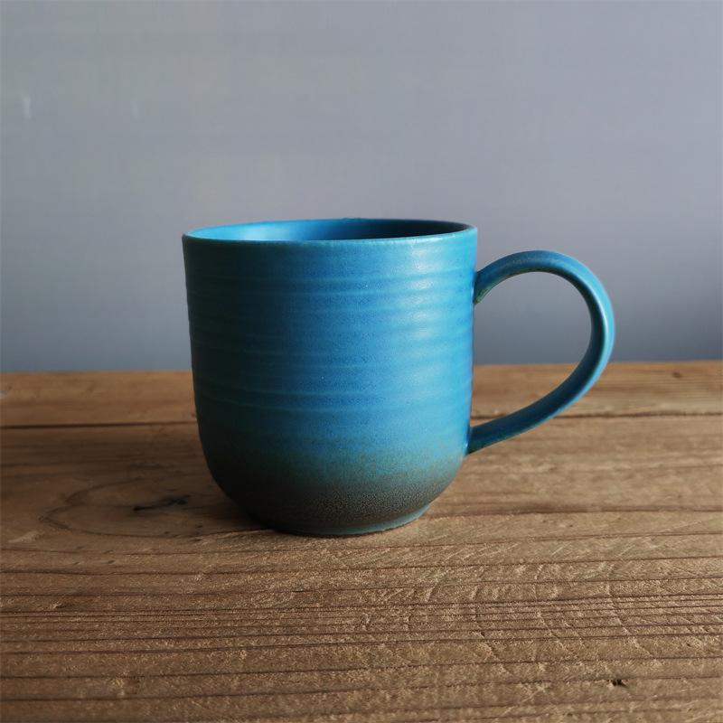 Retro Ceramic Coffee Cup High Value Couple Water Cup Coarse Pottery Afternoon Tea Hot Cup