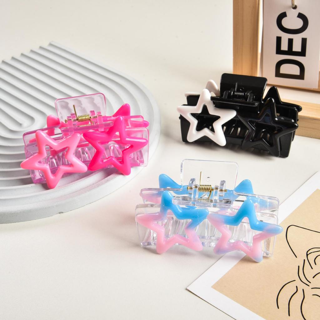 (Clearance) YHJ Dopamine Y2k Star Hair Claw Clip for Updo