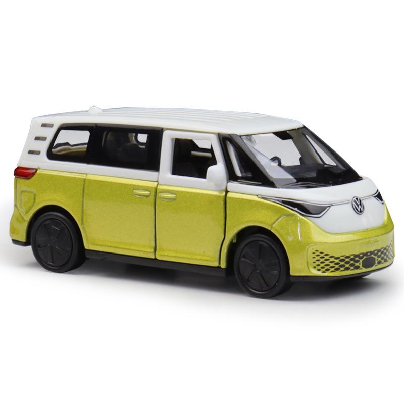 

Welly 1/36 Volkswagen ID BUZZ Alloy BUS Car Model Diecast Metal Travel Bus Vehicle Car Model Simulation Collection Kids Toy Gift жёлтый
