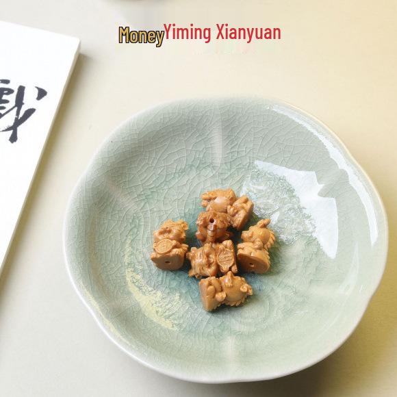 

Yiming Xianyuan Sandalwood Carving Cartoon DIY Hand-woven Beaded Bracelet