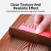 Safe Textured Paint Roller With Ergonomic Handle For Home Decoration Realistic Wood Effect Coating Tool
