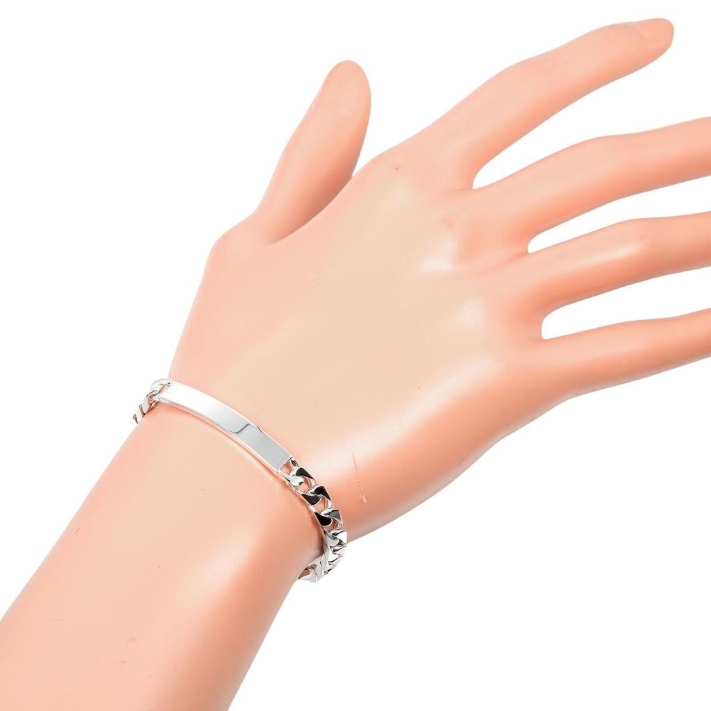 TIFFANY&Co. Kihei ID Plate Bracelet Silver925 13.35g Women Used