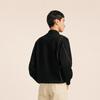 Croquis Men's H-Silhouette Collarless Long Sleeve Pullover Sweater