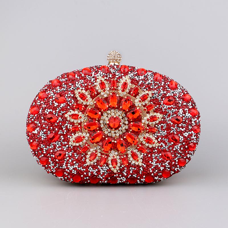 Diamond Women Luxury Clutch Evening Bag Wedding Crystal Ladies Cell Phone Pocket Purse Female Wallet for Party Quality Gift