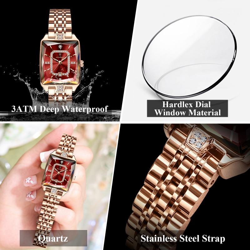 POEDAGAR High Quality Women Watch Waterproof Date Fashion Watches Luxury Stainless Steel Quartz Ladies Wristwatch