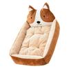 Cartoon Dog Bed Winter Warm Cute Washable All Seasons Pet Kennel Bed for Dogs Cats Pets Coffee