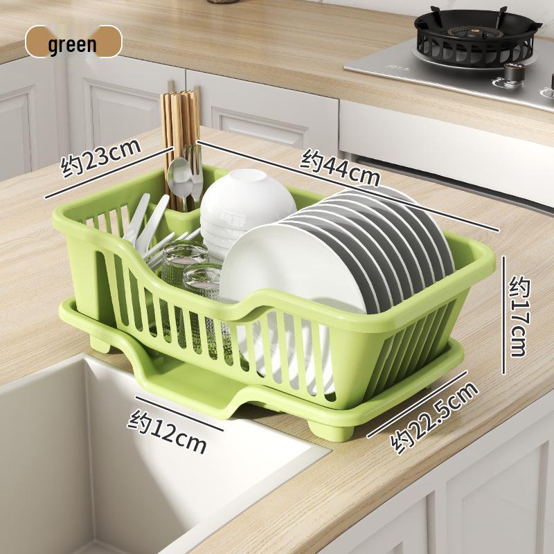 Suport de vase de bucătărie și organizator de tacâmuri - Suport pentru chiuvetă, boluri și bețișoare