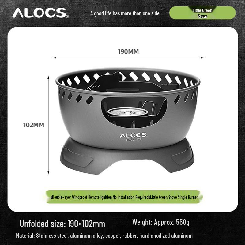 ALOCS Little Green Portable Camping Stove