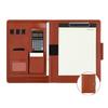 PU Leather A4 Personals Organizers Binders Cover with Calculator & Clipboard for Easy Access Budget Systems Companion