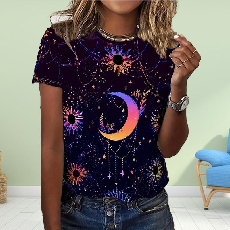 

Модная женская футболка с принтом «Растения, цветы и бабочки», забавная повседневная футболка с круглым вырезом и короткими рукавами, летняя женская футболка XS синий