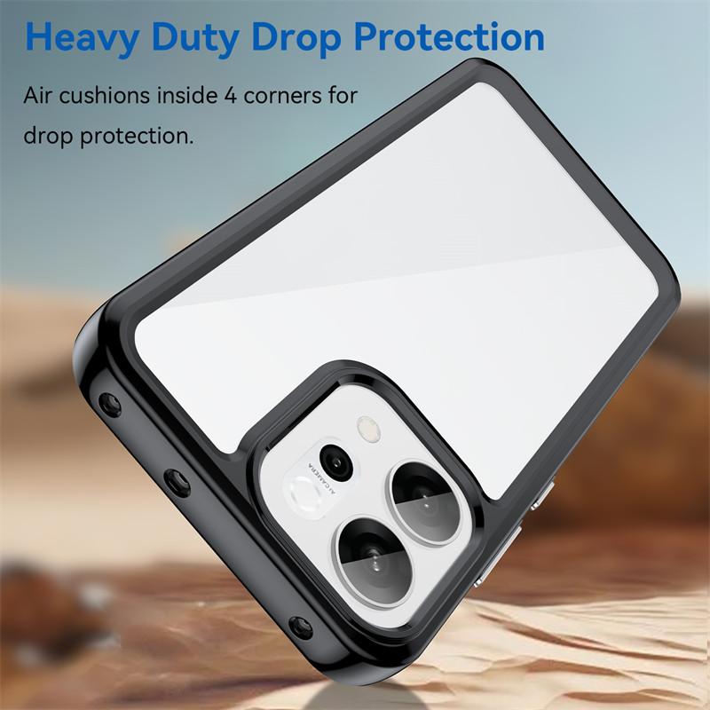 For oppo Reno14 Global Case oppo Reno14 Reno14 Pro Global Cover Funda Shockproof Clear PC + TPU Silicone Protective Phone Cover