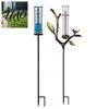 Pluviómetro de Precisión para Jardín Exterior de Metal con Estaca, Tubo de 7 Pulgadas, Medidor de Medición de Instalación Simple, Herramienta Decorativa de Medición de Rama Césped
