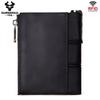 Humerpaul Genuine Leather Bifold Wallet For Men Slim RFID Blocking Credit Card Holder Credential Purse Zipper Coin Purse Male Money Bag