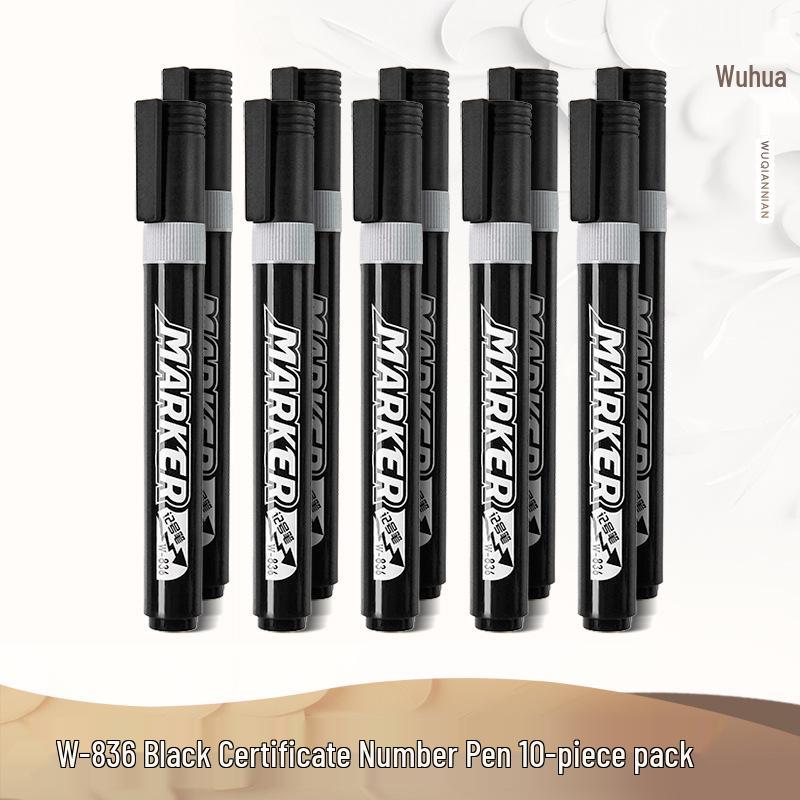 Oil-Based Double-Ended Refillable Broad Tip Marker - Large Capacity, Quick Drying, Waterproof