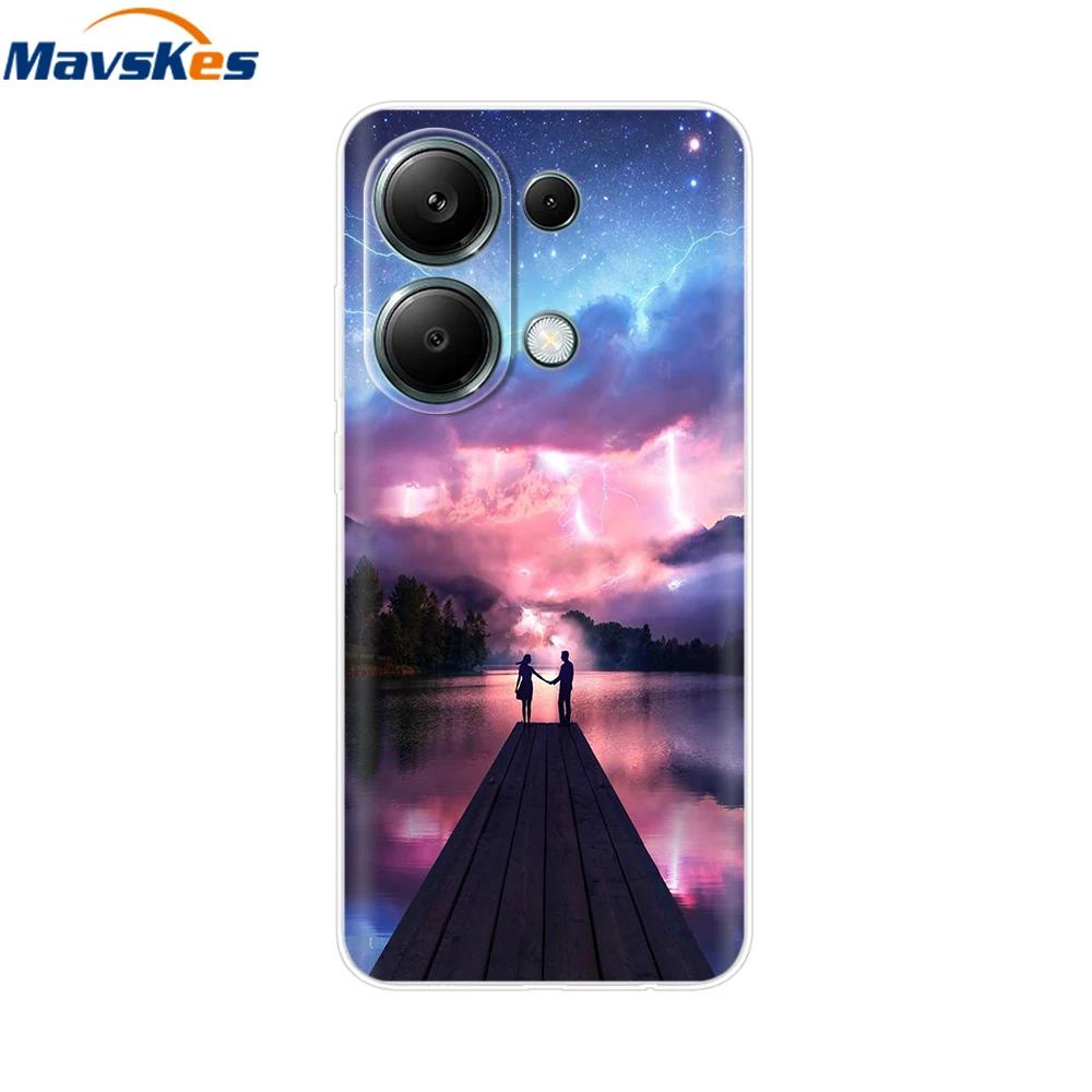 For Xiaomi Redmi Note 13 4G Case Note13 Cover Soft Clear Silicone TPU Back Case Funda For Redmi Note 13 Pro 4G Phone Cases Coque