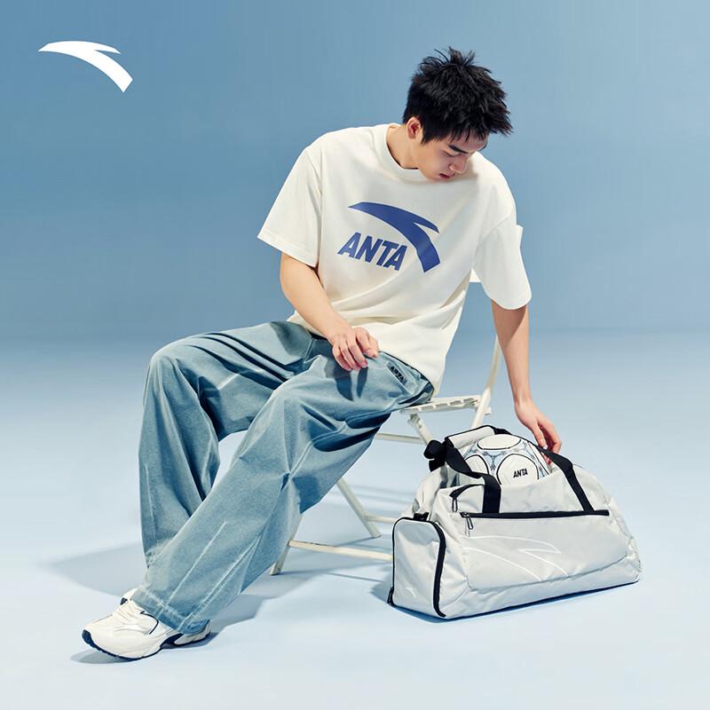 ANTA Men's Logo Print Loose Fit T-Shirt