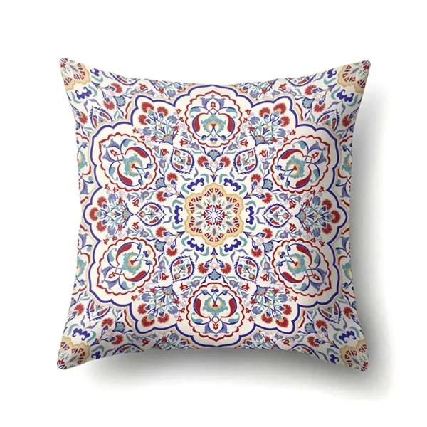 Colorful Exotic Style Abstract Geometric Bohemian Decorative Cushion Cover Square Geometry Pillowcase Home Decor Pillows Cover