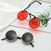 Vintage Steampunk Round Double Sunglasses Men Women Round Flip Sun Glasses UV Eye Protection Eyewear Colorful Costume Eyeglasses