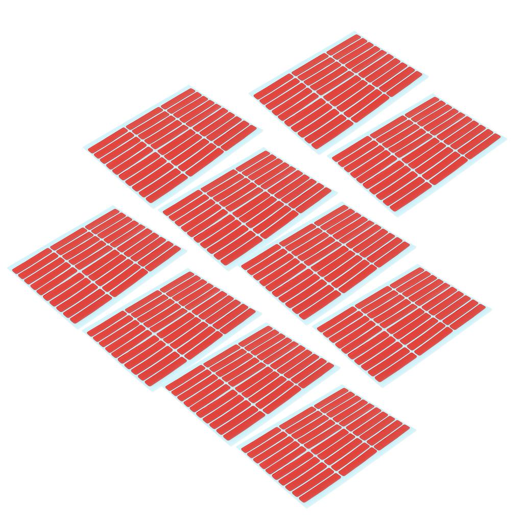 10 Sheet Nail Art Mounting Tape Salon Double Sided Adhesive Tape Accessory for Nail Tip Color Display