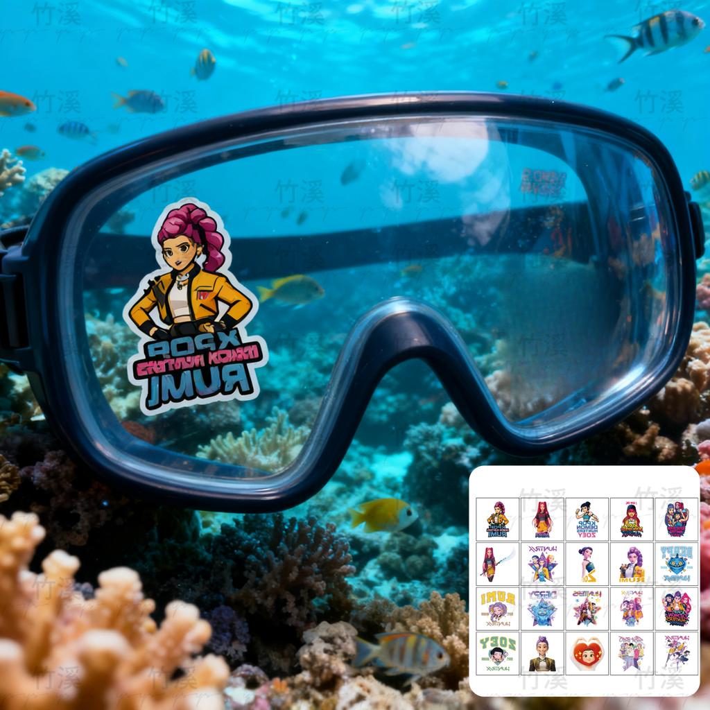 New Wave KPOP Gleicher Stil Devil Hunter Rumi Kang Temporäre Tattoo-Aufkleber 20er Set Wasserdicht Langlebig Unisex Partygeschenk