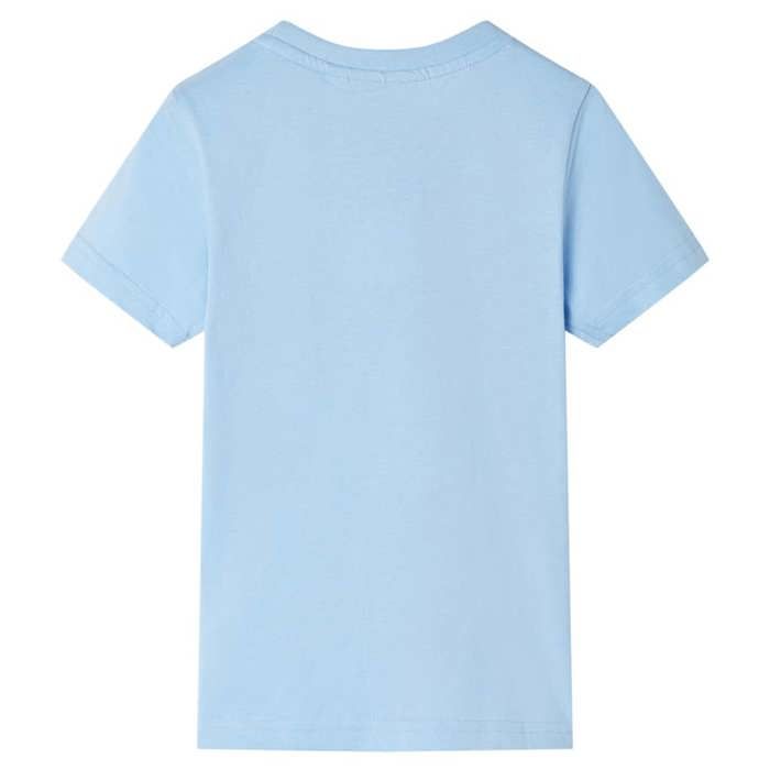 T-shirt pour enfants avec manches courtes bleu clair 92/104/116/128/140