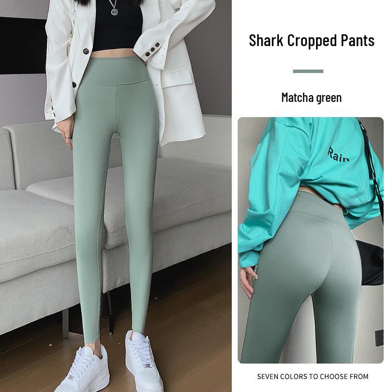 Ice Silk High-Waist Women s Slimming Yoga Pants - Summer Tummy Control & Butt Lifting M
