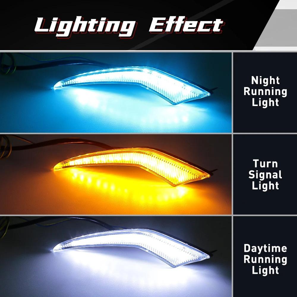 LED Daytime Running Fog Lights DRL Fit For Toyota Corolla L LE XLE Model 2020-20