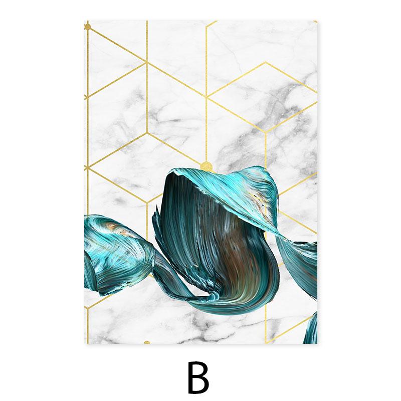 

Современный абстрактный синий геометрический мраморный фон скандинавская картина на холсте настенные картины над диваном украшение интерьера дома 30x40cm No Framed