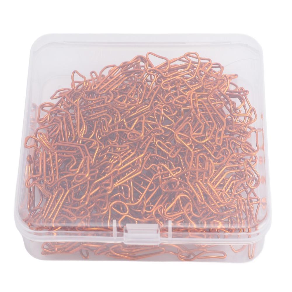 

100 Pcs Dachshund Shape Dachshund Paper Clips Orange with Storage Box Dog Shaped Paper Clips 38*21mm Small Size оранжевый