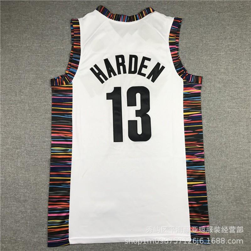Mens Basketball Jersey Brooklyn Nets James Harden 13 Heat Pressed Performance Sportswear Fall Winter