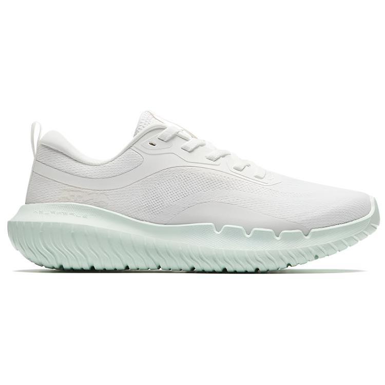 Anta Wear resistant And Lightweight Low top Casual Running Shoes Women's Papyrus White Cool Green Sneakers 922537721-4
