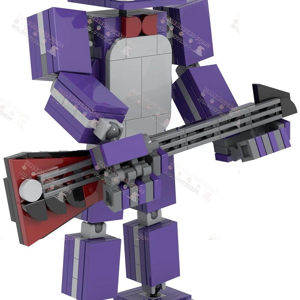 Horror Game Characters MOC Building Blocks Creative Midnight Bear Action Figures Decoration Models Bricks Assembly Toys For Kids