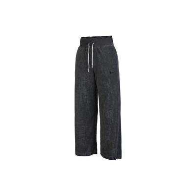 Logo Print Solid Color Drawstring Sports Pants Women Bottoms Black DV7837-060