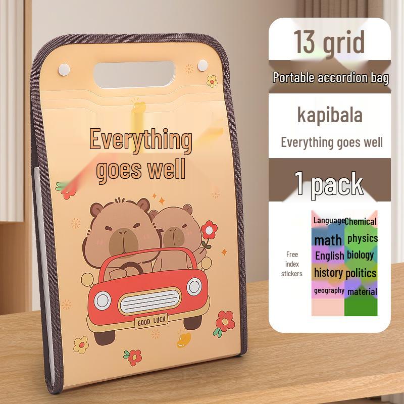 Accordion Bag 5250: Junior High Student Handheld Storage Folder