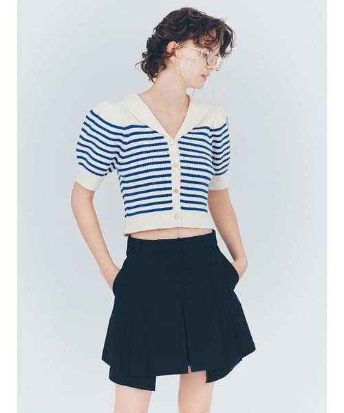 Furfur Sailor Collar Knit Pullover RWNT251121 BLU Women's