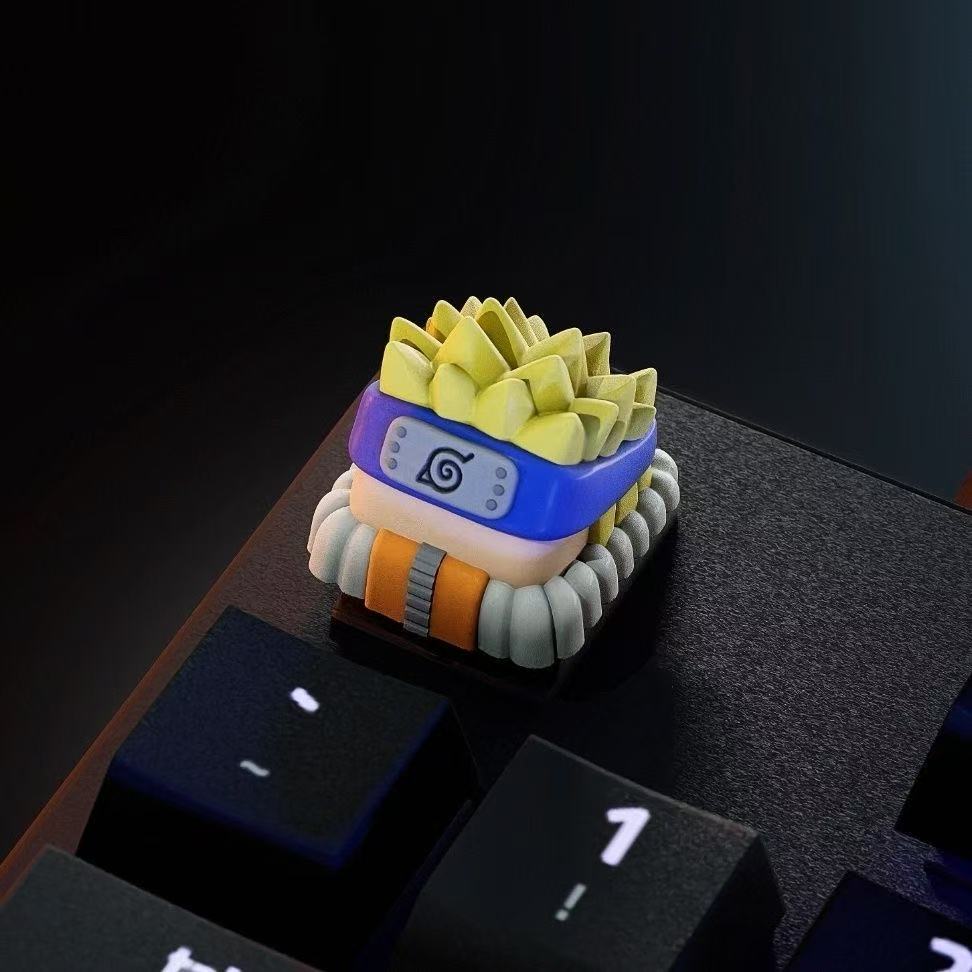 

Naruto Figure Sasuke Uzumaki Naruto Sakura DIY Keycap Adorable Animation Design Cross Mechanical Keyboard ESC Base Keycap Present