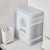 Document Organizer Transparent Double Buckle Plastic Archive Box Waterproof Dustproof Visa Double Buckle Plastic File Box