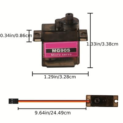 5/10pcs MG90S 9g Micro Servo Motor Metal Gear for RC Robot Car Plane Helicopter Mini Servos for Arduino Project